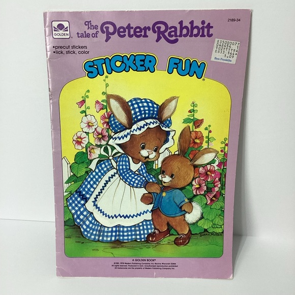 Peter Rabbit Sticker Fun Golden Book 1981 - Picture 10 of 10